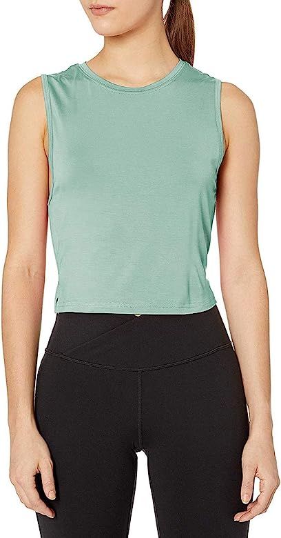 Cropped Workout Tank Summer Yoga Exercise Clothes Muscle Tank Crop Tops for Women | Amazon (US)