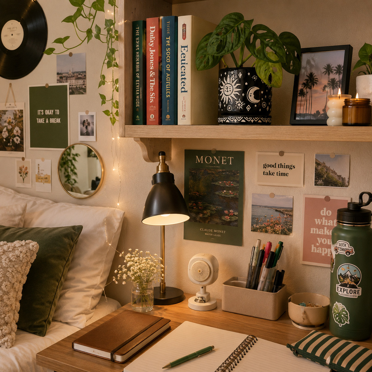 Dorm Room Shelf Decor Ideas for a Cozy College Space ✨

Create a cozy and organized college dorm room with cute shelf decor that adds personality and warmth. This adorable planter paired with books, soft lighting, and simple accessories creates the perfect study corner aesthetic. Whether you're decorating a dorm, apartment, or small bedroom, these affordable dorm room ideas help make your space feel comfortable, stylish, and inspiring.

#DormRoomDecor #CollegeDorm #DormRoomIdeas #CollegeDecor #DormInspiration #StudySpace #DormAesthetic #CollegeLife #CuteDecor #ShelfStyling #DormEssentials #StudentLife #RoomDecor #CozyRoom #CollegeApartment #DormGoals #SmallSpaceDecor #StudyCorner #DormMakeover #SparkDazzle #ad #affiliate 

 