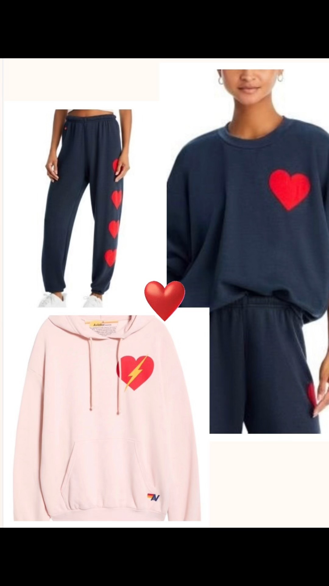 LOVE!! 
I wear xs in sweatpants 
XS sweatshirt 

#LTKSeasonal #LTKValentine