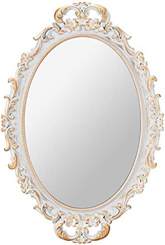 MIRRORNOVA Decorative Wall Mirror, Vintage Hanging Mirrors for Bedroom Living-Room Dresser Decor, Ov | Amazon (US)