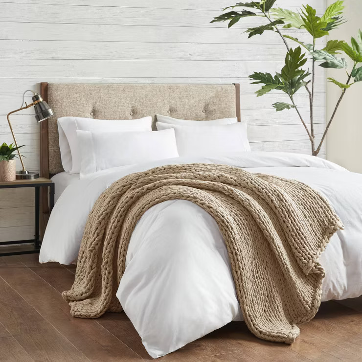 50"x60" Chunky Double Knit Handmade Throw Blanket - Madison Park | Target