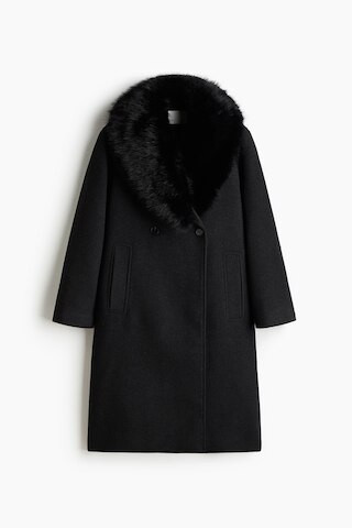 H & M - Double-Breasted Coat - Black | H&M (US + CA)