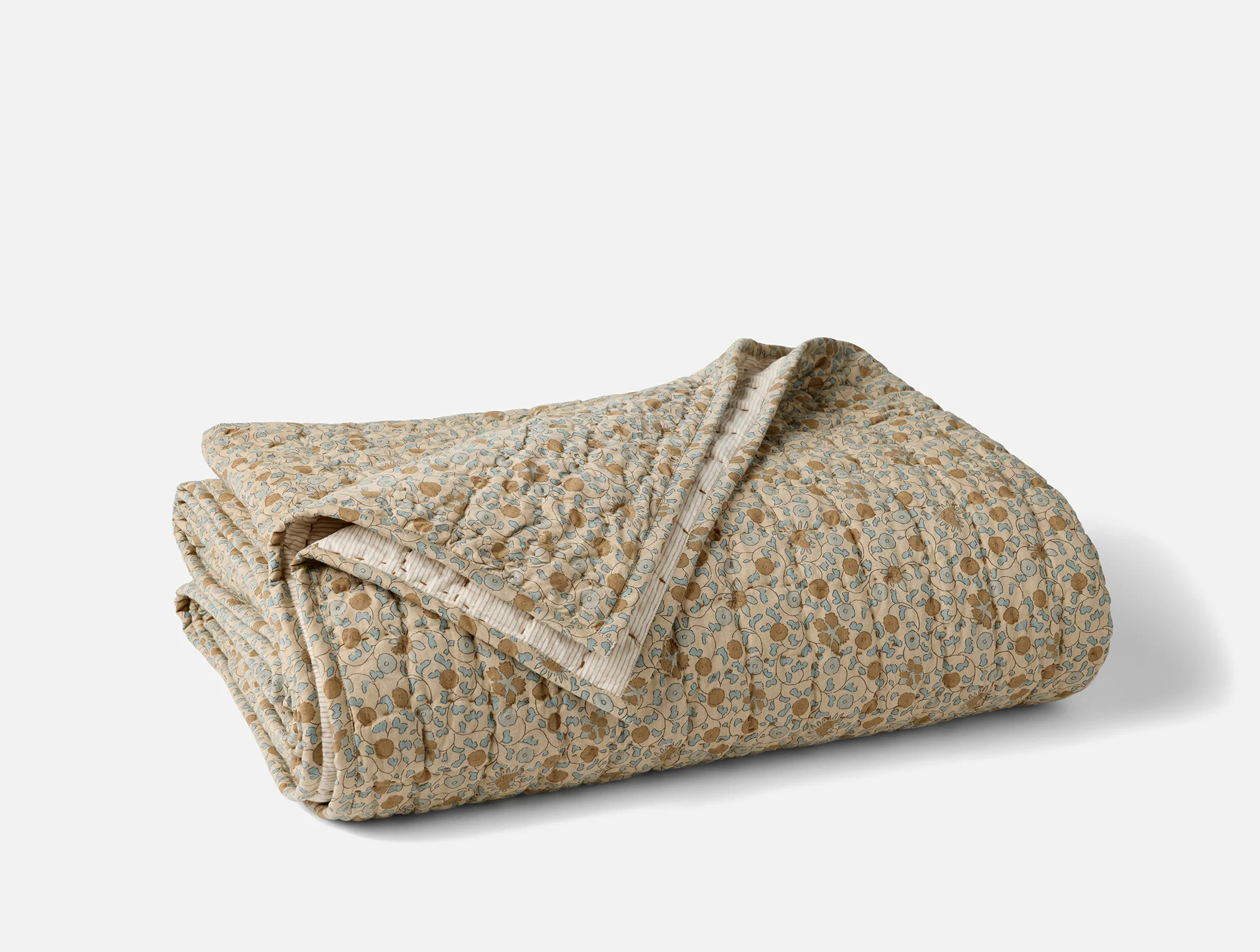 Blossom Handstitched Organic Quilt | Coyuchi