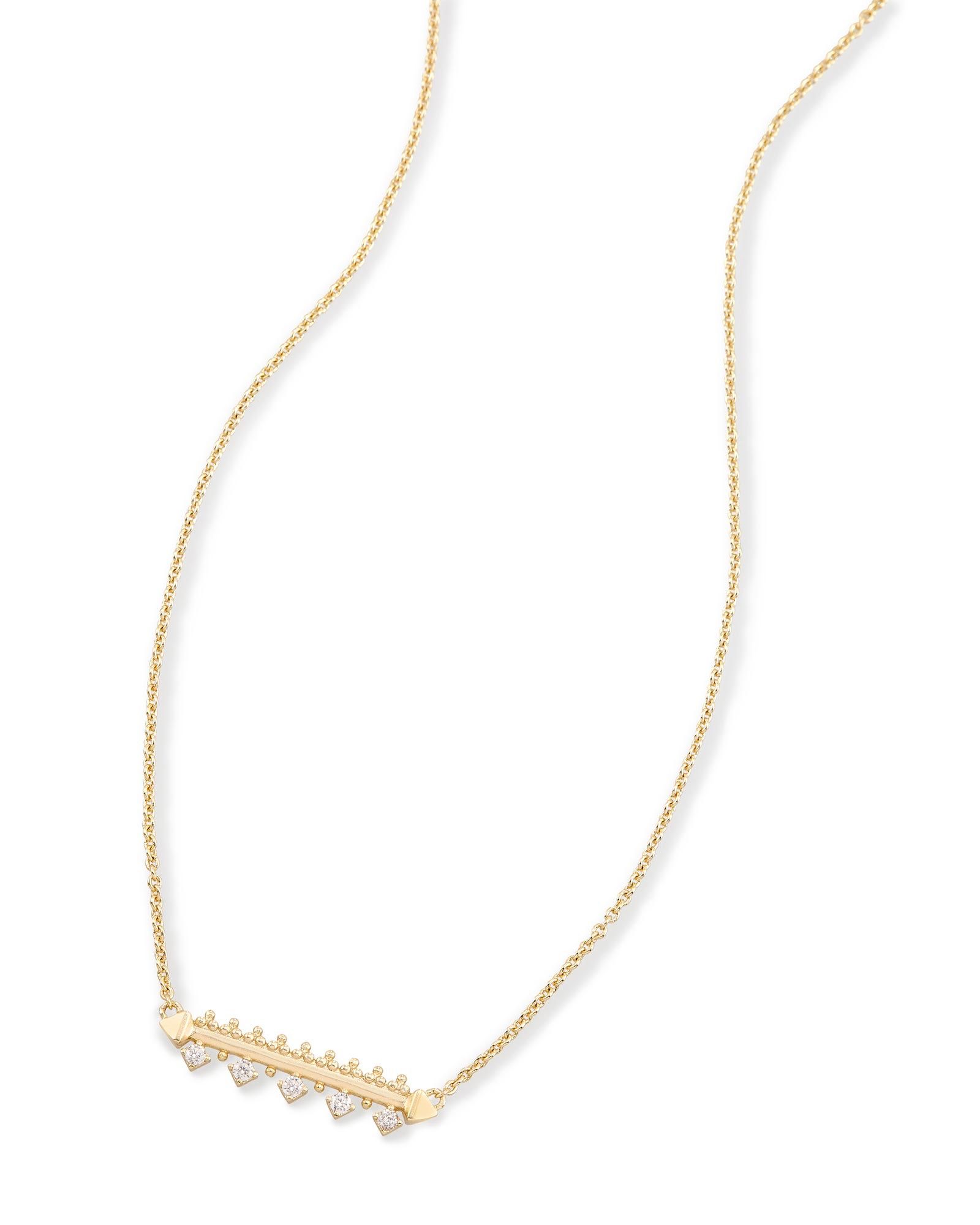 Anissa Bar Pendant Necklace in Gold | Kendra Scott