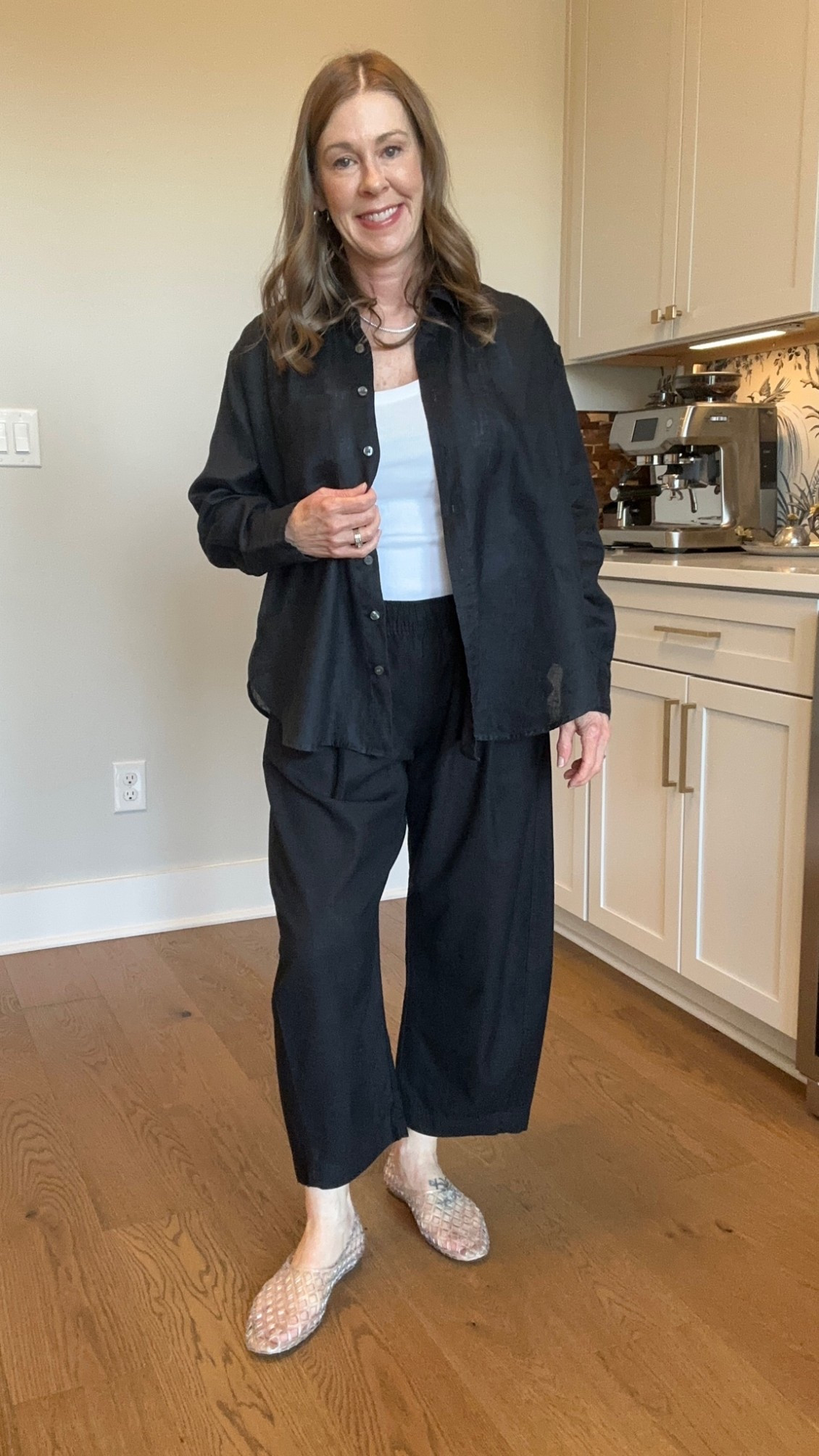 Gap set! Wearing a small petite in both! 
#gap #gapstyle