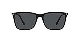 Vogue Eyewear Men's VO5493S Square Sunglasses, Black/Dark Grey, 56 mm | Amazon (US)