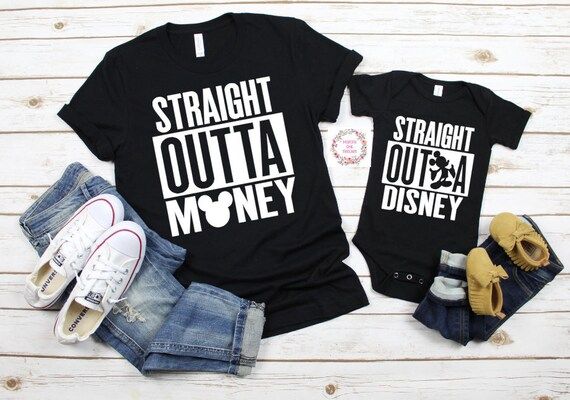 Straight Outta Money Straight Outta Disney Tshirts Trendy Tees | Etsy | Etsy (US)