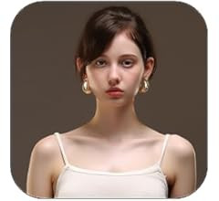 Tear Drop Earring Dupes Extra Large, Trendy Chunky Gold Hoop Earrings For Women Sensitive Ears Hy... | Amazon (US)