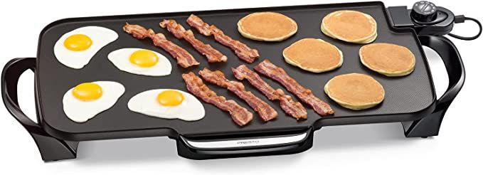 Presto 07061 22-inch Electric Griddle With Removable Handles, Black, 22-inch | Amazon (US)