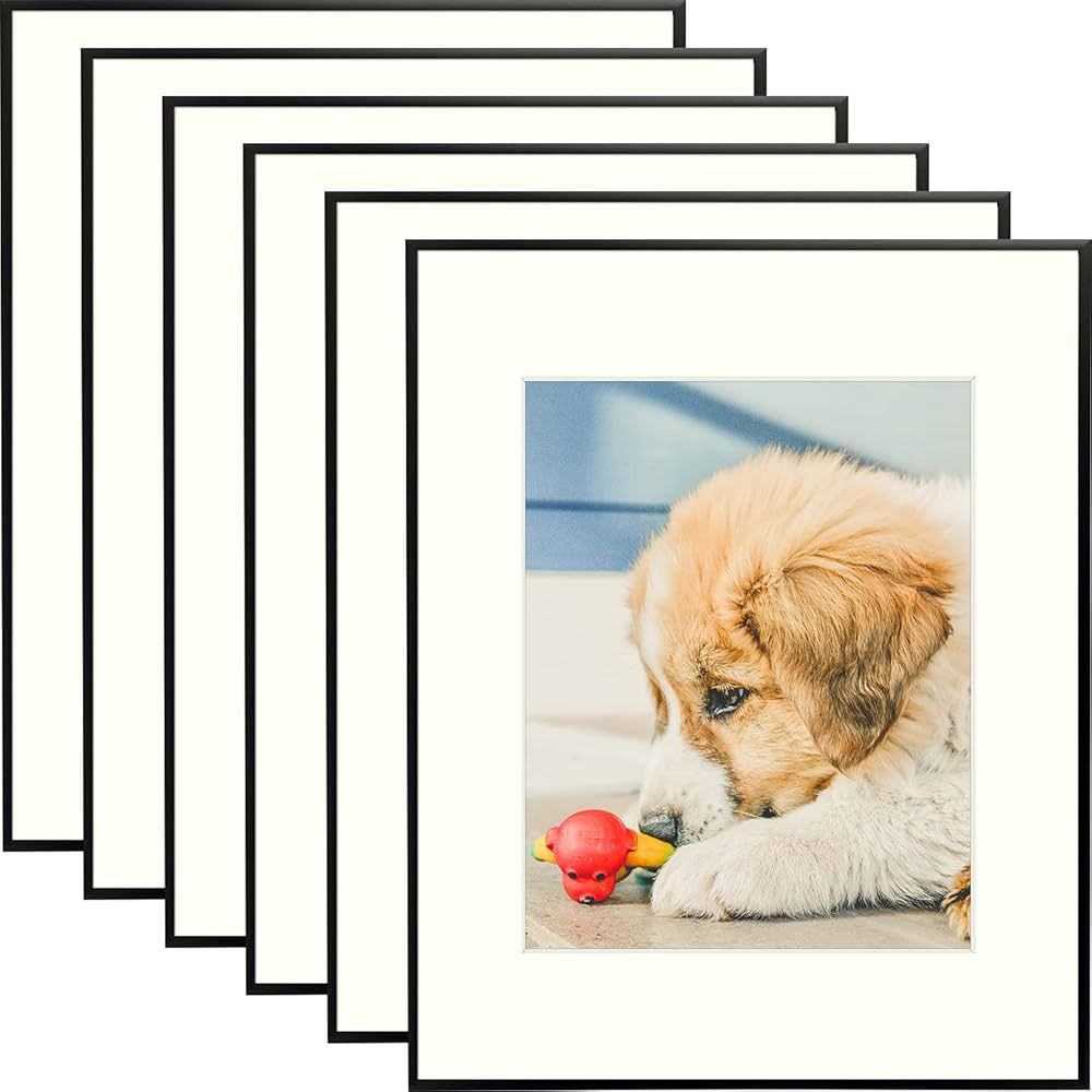 AUEAR, 16x20 Aluminum Picture Frame Set of 6, Made To Display Pictures 11x14 with Mat or 16x20 Wi... | Amazon (US)