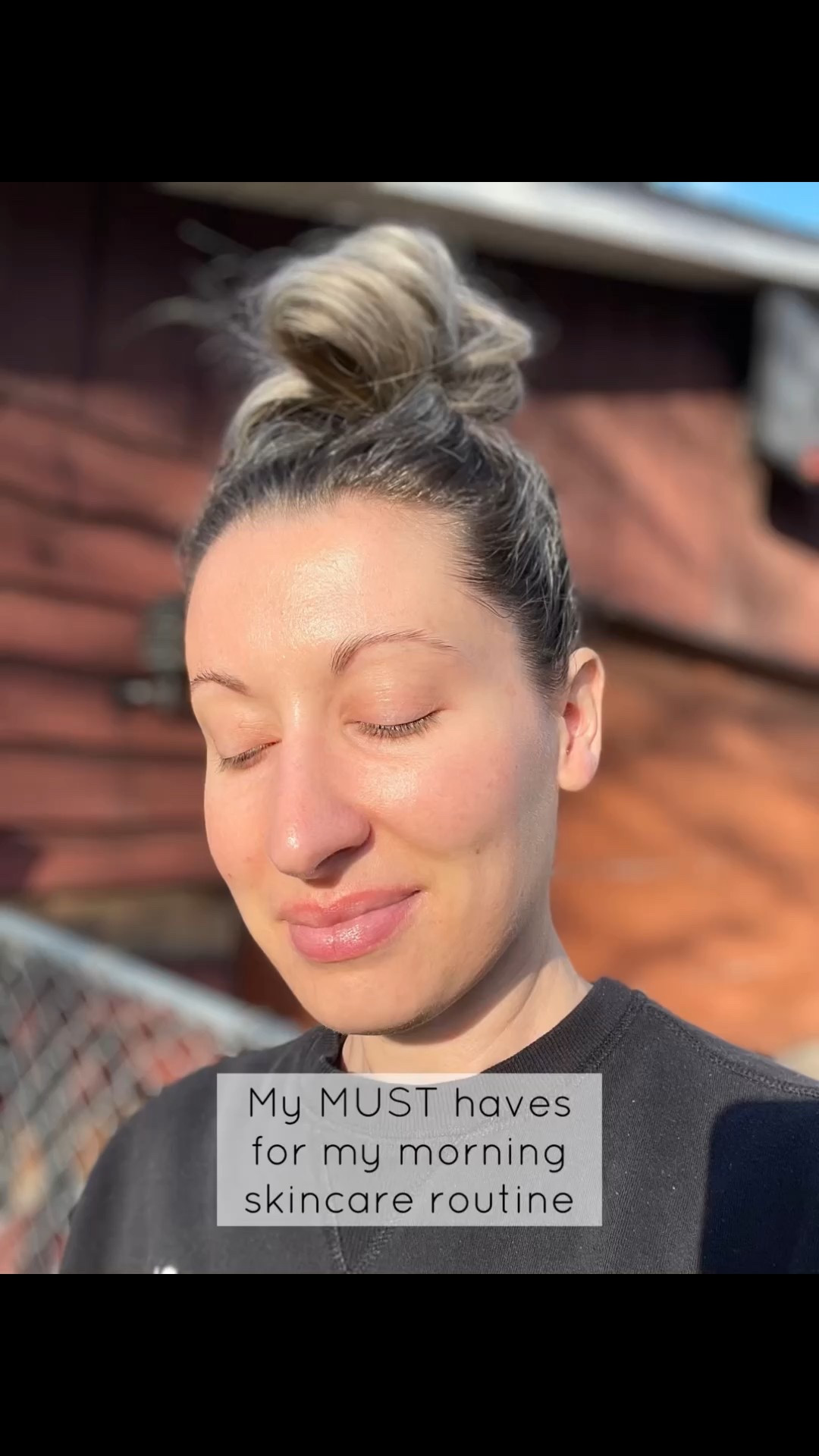 Morning skincare routine 