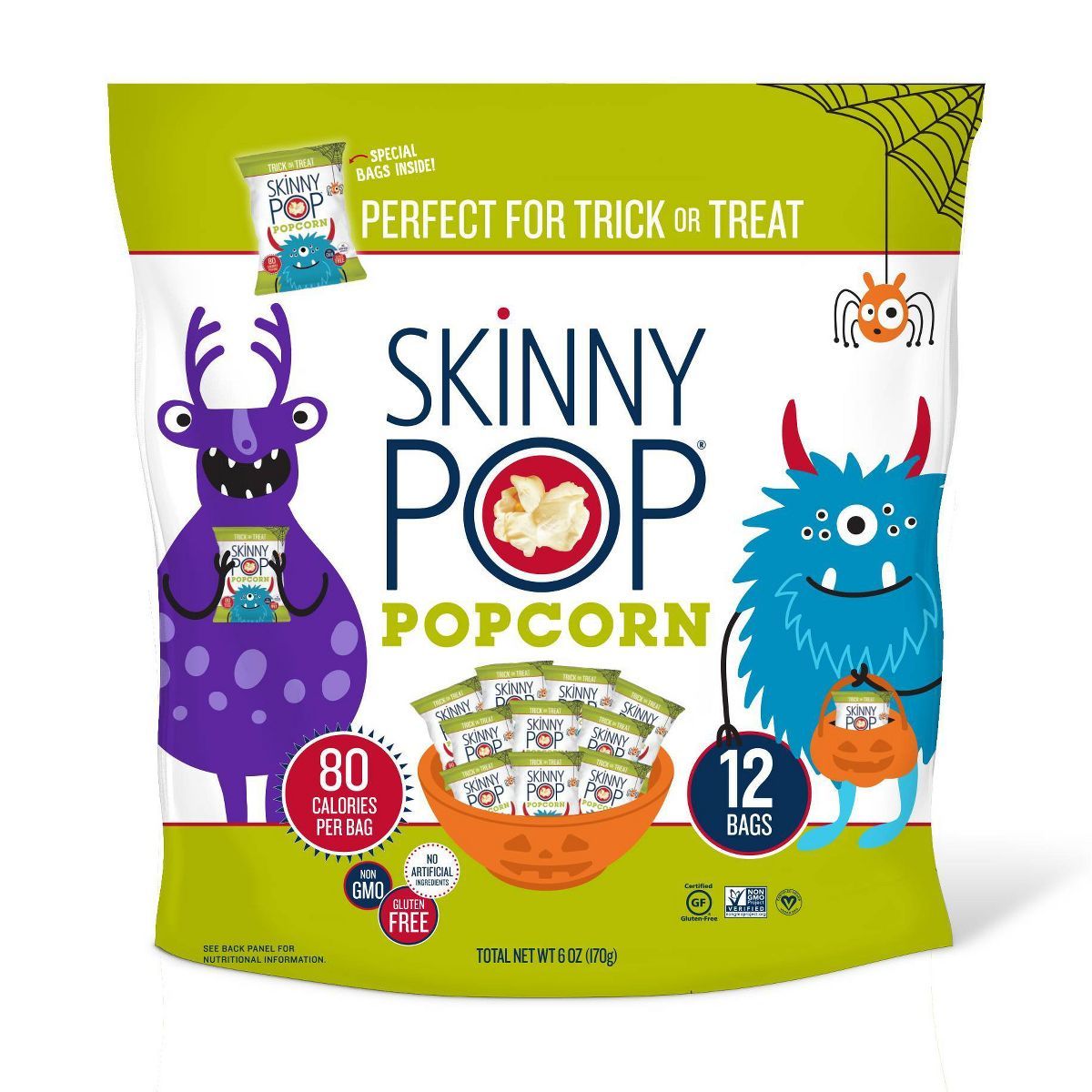 Skinny Pop Halloween Original Popcorn - 6oz/12ct | Target