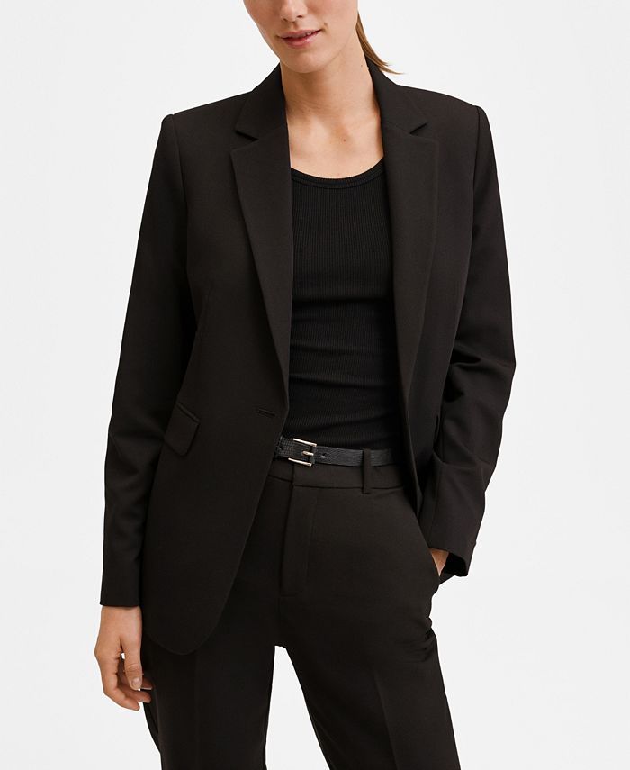 MANGO Women's Fitted Essential Blazer & Reviews - Jackets & Blazers - Women - Macy's | Macys (US)