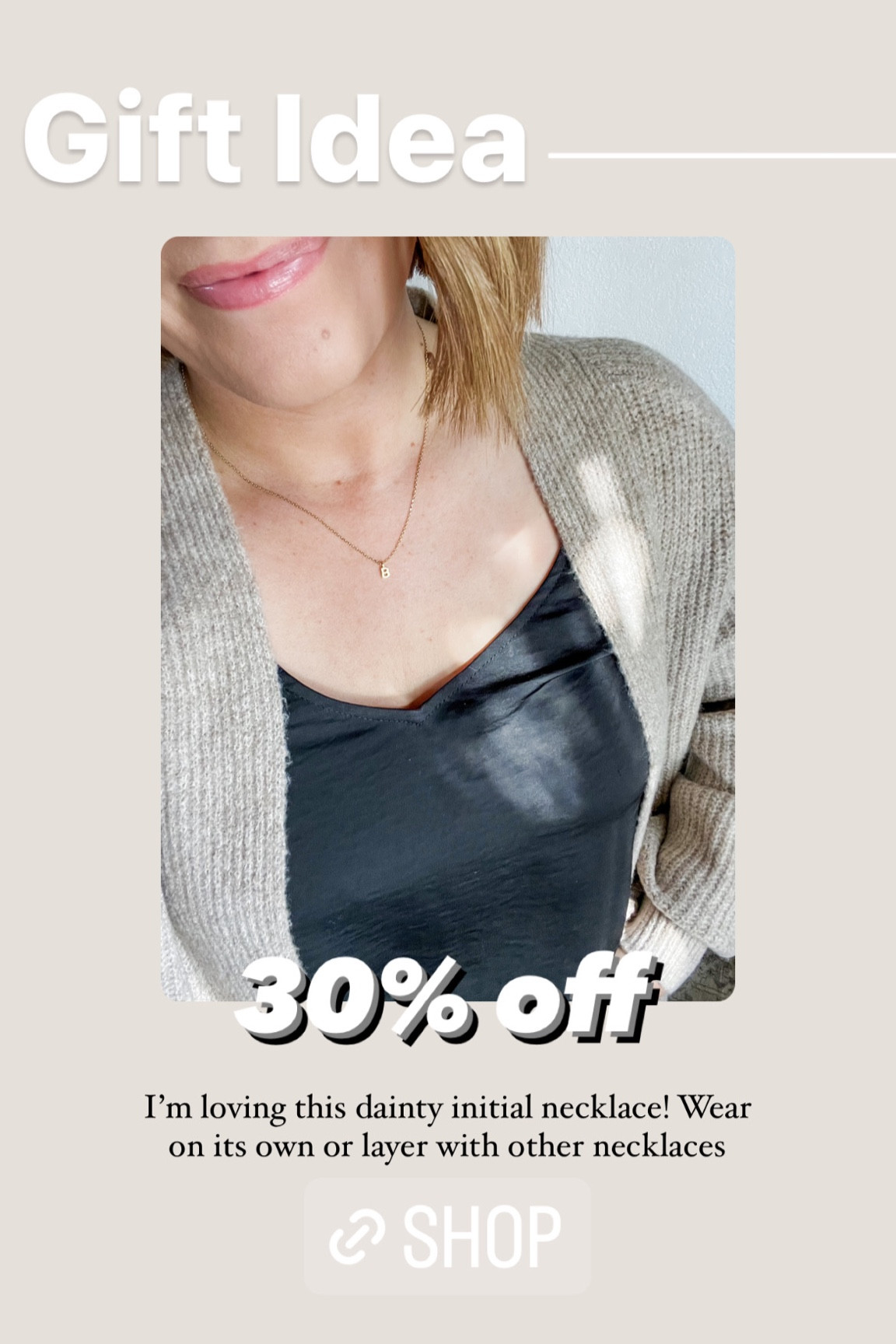 Gift idea// dainty initial necklace 
Now 30% off!

#LTKfindsunder50 #LTKGiftGuide #LTKHolidaySale