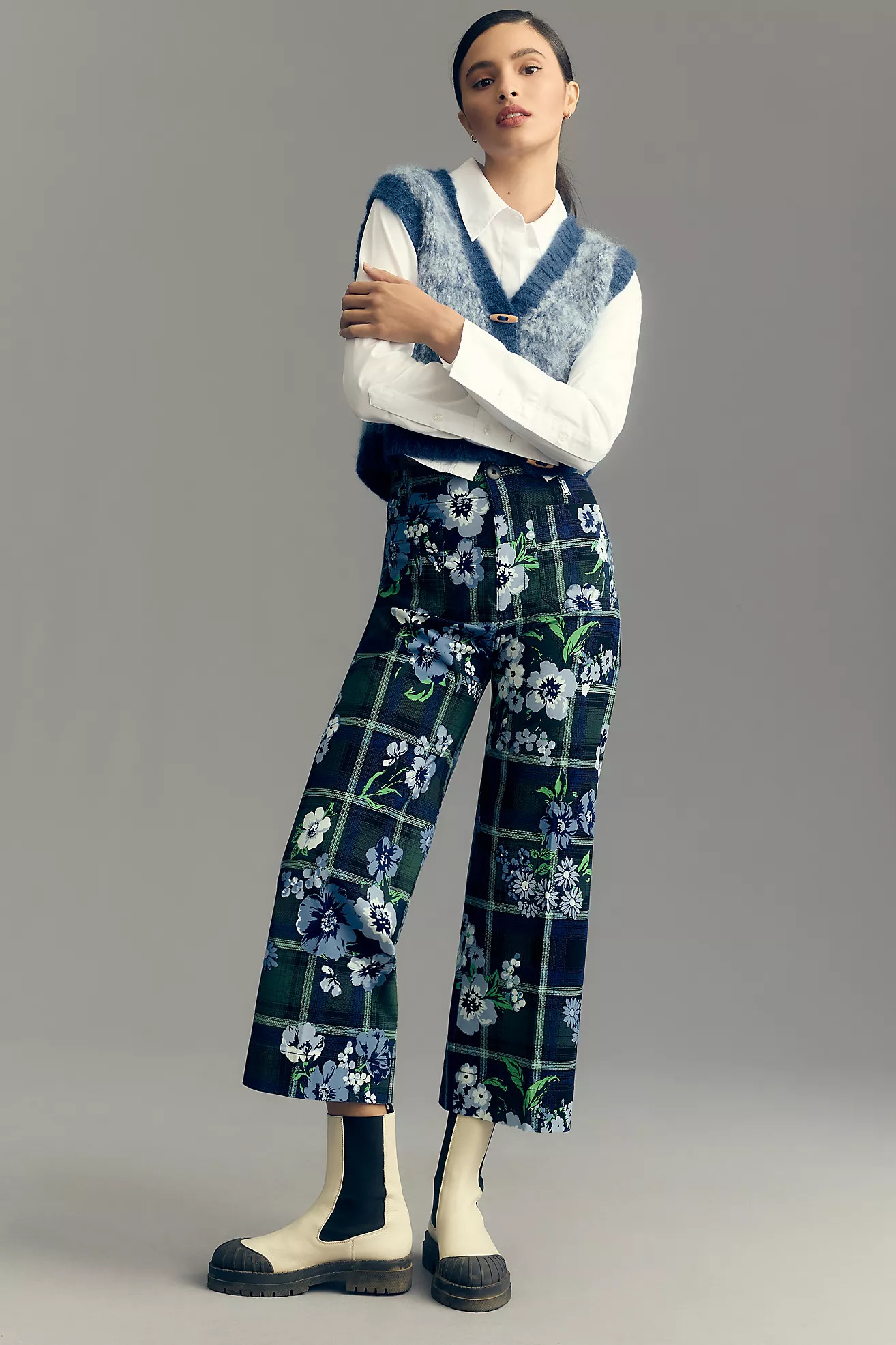 The Colette Cropped Wide-Leg Pants by Maeve | Anthropologie (US)
