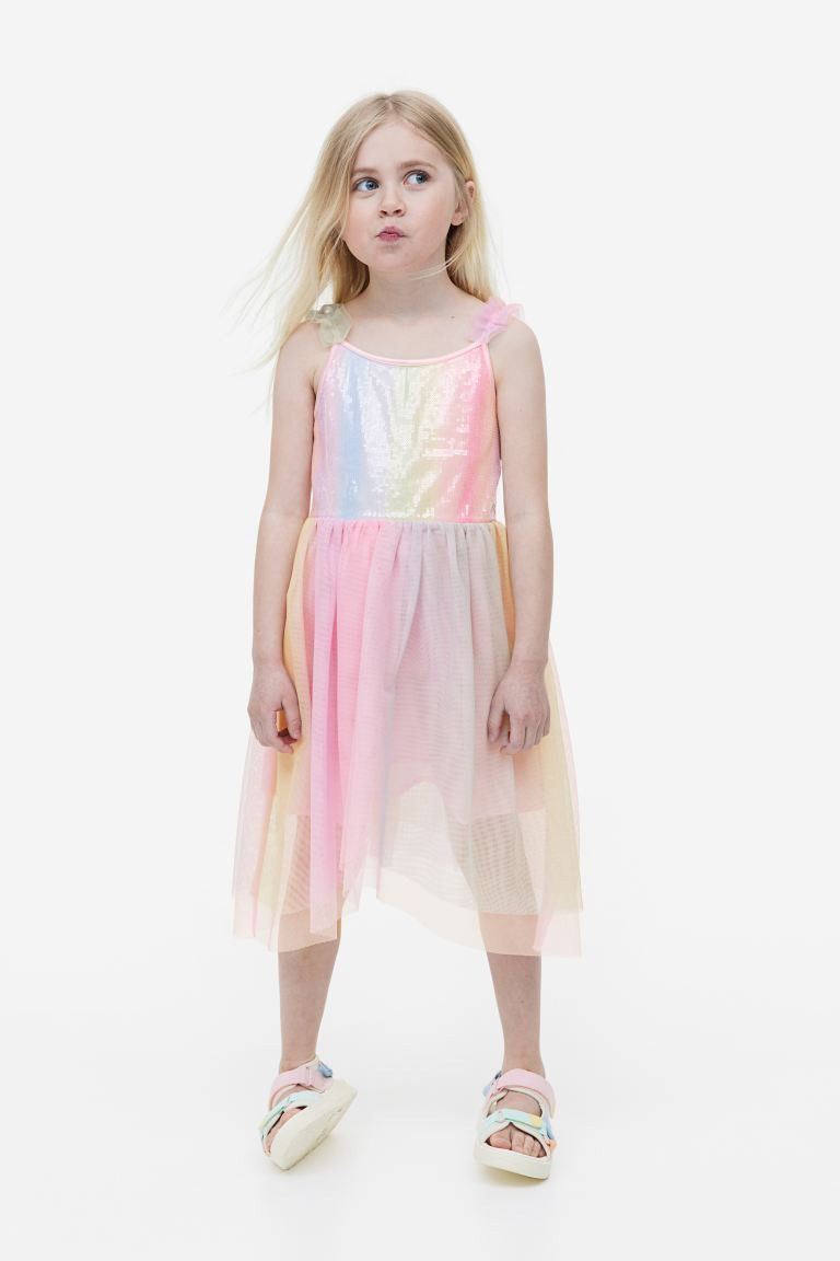 Asymmetric Tulle-skirt Dress | H&M (US + CA)
