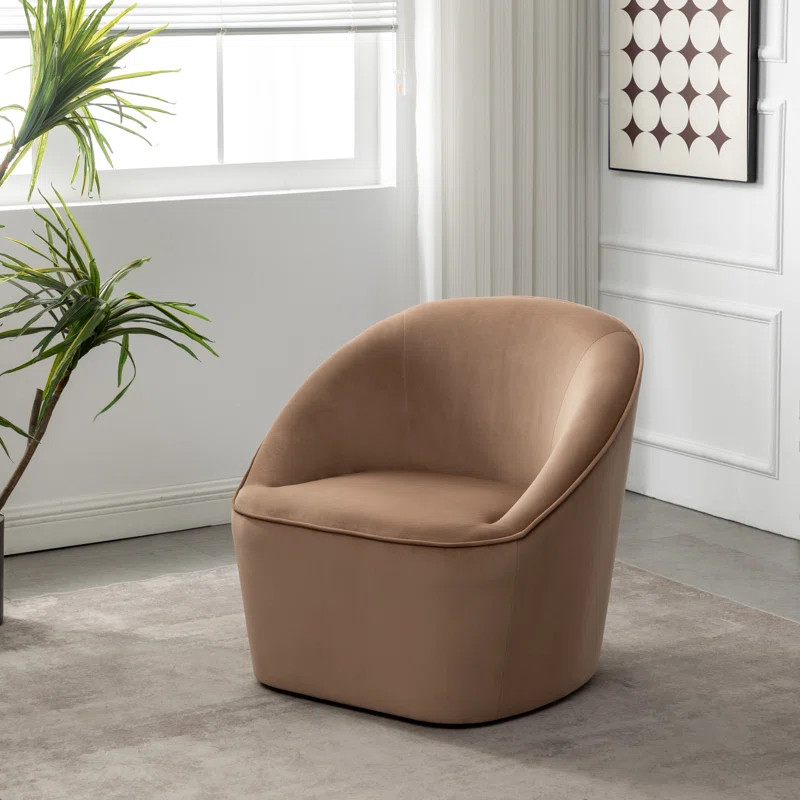 Gregory Upholstered Swivel Barrel Chair | Wayfair North America