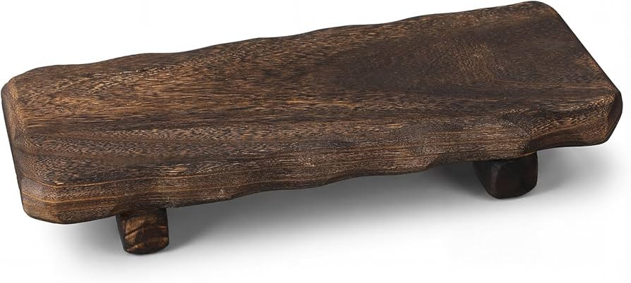 Briwooody 22 x 9 Inch Large Decorative Found Wood Board Farmhouse Wood Riser Pedestal Stand for K... | Amazon (US)