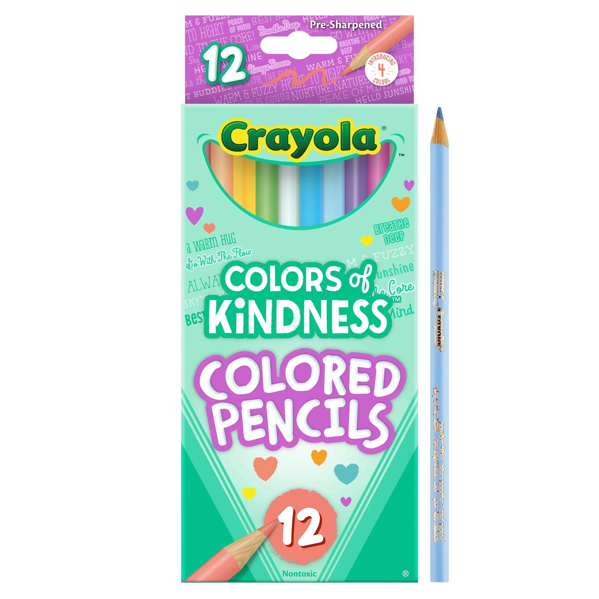 Crayola Colors of Kindness Colored Pencils, School Supplies, 12 Ct, Beginner Child | Walmart (US)