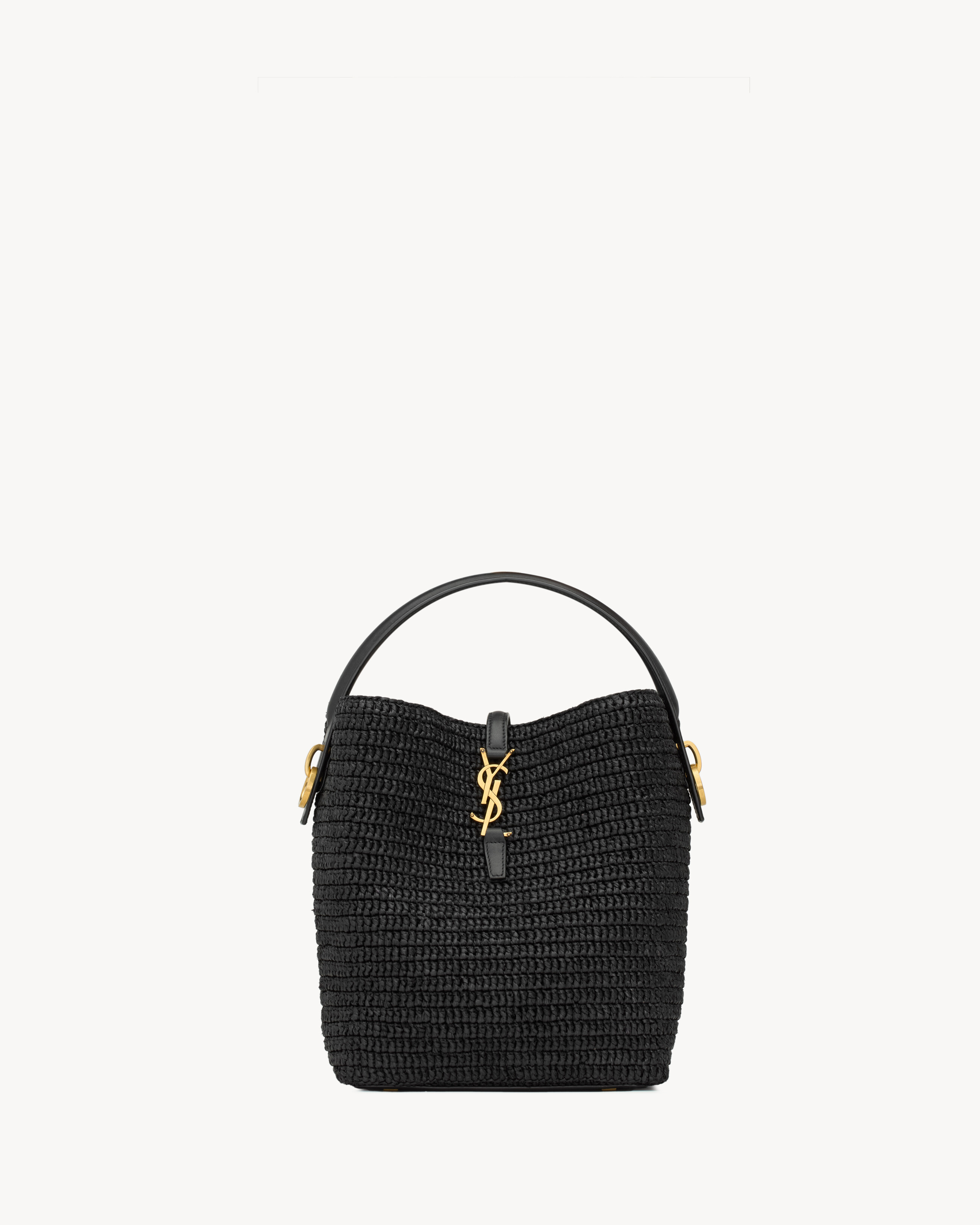 LE 37 in woven raffia and vegetable-tanned leather | Saint Laurent Inc. (Global)