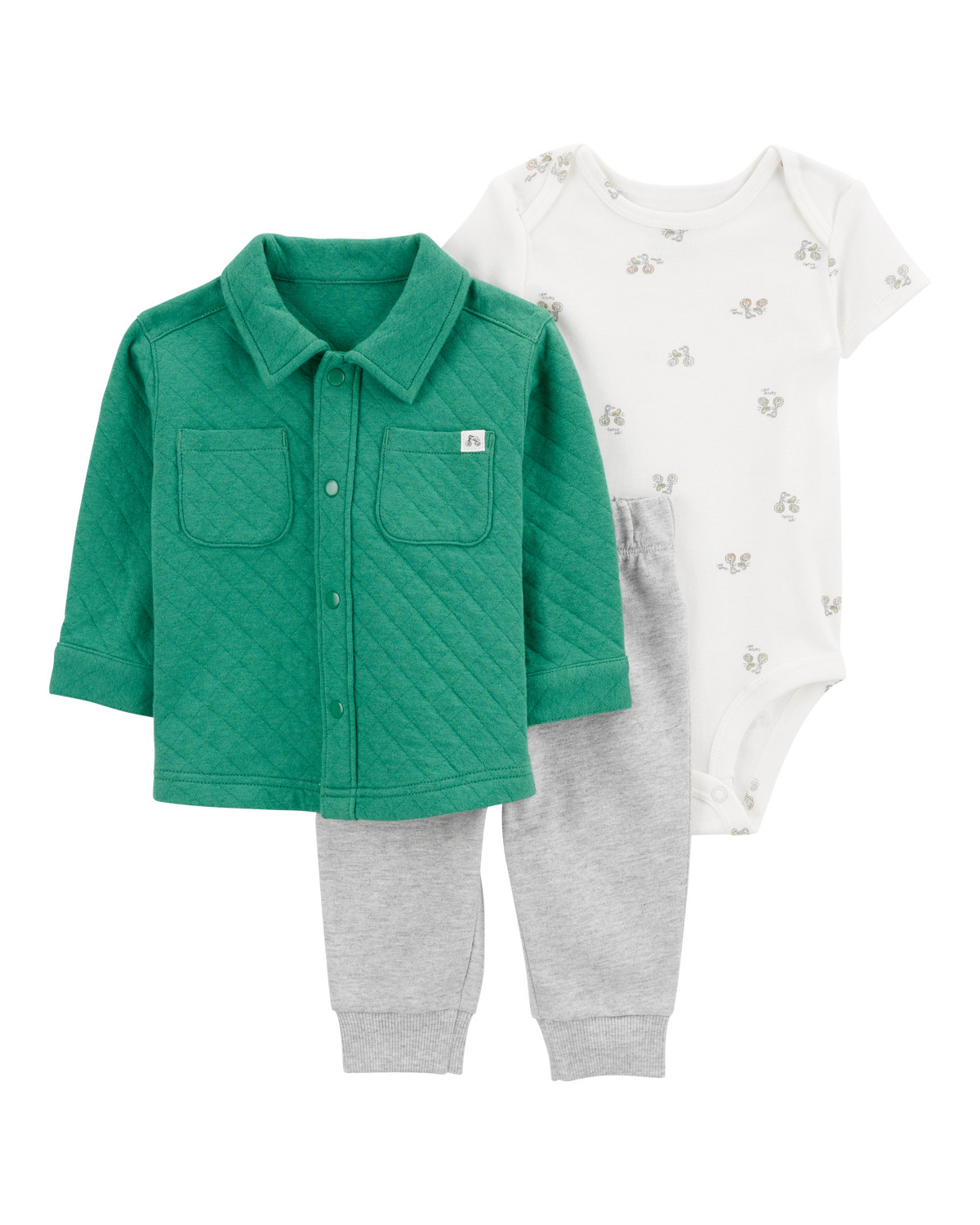 Baby 3-Piece Quilted Little Cardigan Set | Carter's Inc
