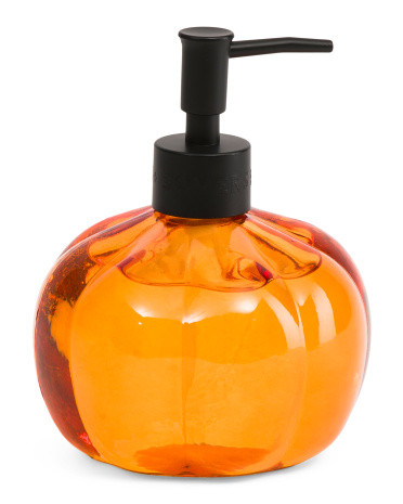 16.9oz Pumpkin Hand Soap In Glass Bottle | TJ Maxx
