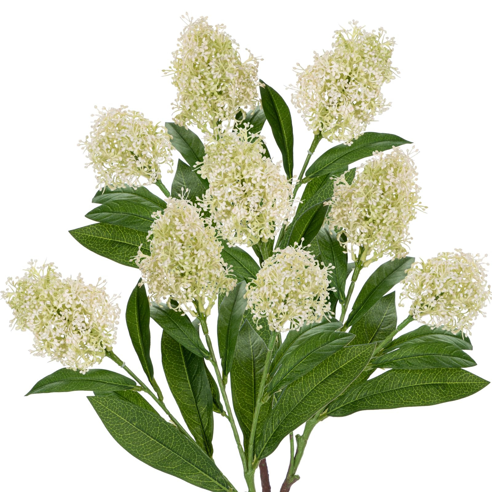 Briful 3PCS Artificial Flowers Faux Skimmia Spray with Leaves 22.8 Inch Long Stem Fake Flowers fo... | Amazon (US)