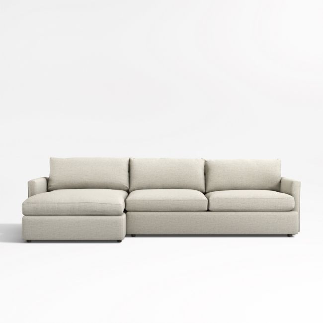 Lounge 2-Piece Sectional Sofa with Left-Arm Chaise | Crate & Barrel