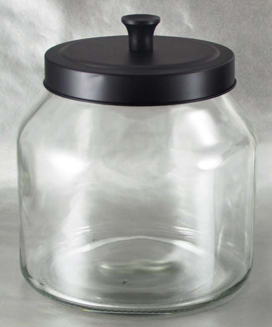 Grant Howard Canisters CLEAR - 68-Oz. Clear & Black Matte Storage Jar | Zulily