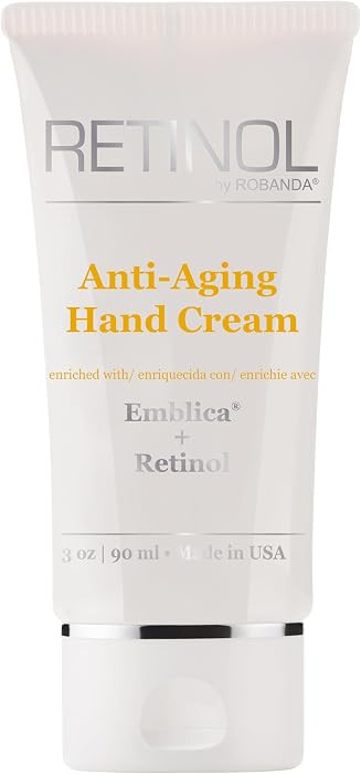 Robanda Retinol Anti-Aging Hand Cream - Hydrating & Moisturizing Hand Lotion with Anti-Aging Form... | Amazon (US)