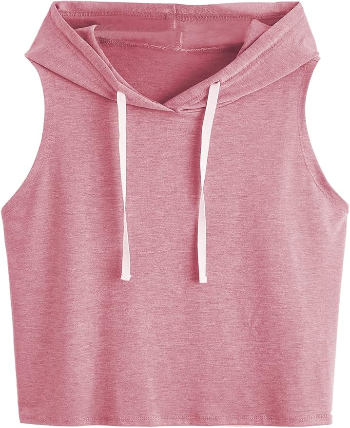 SweatyRocks Women's Summer Sleeveless Hooded Tank Top T-Shirt for Athletic Exercise Relaxed Breat... | Amazon (US)