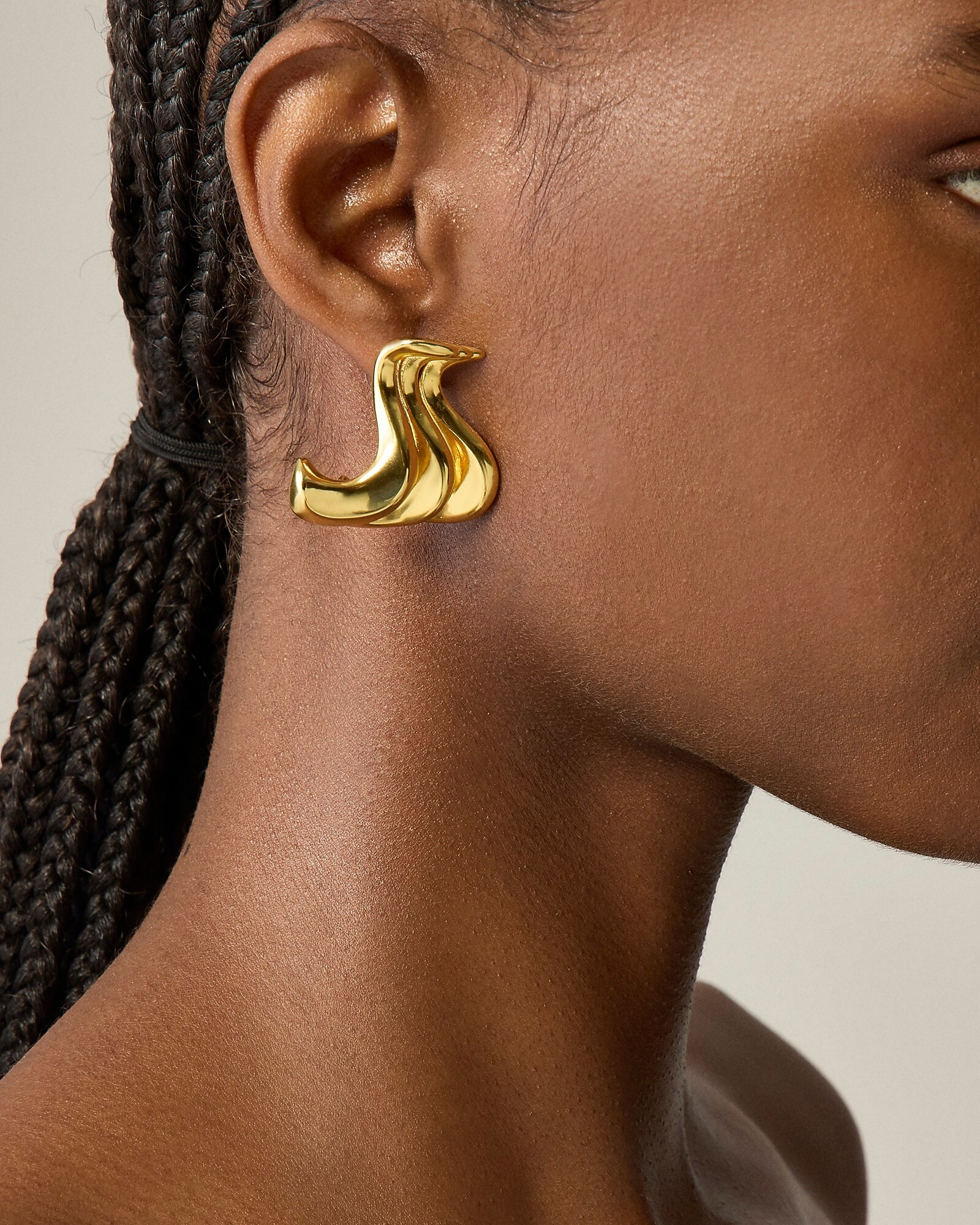 Sculptural squiggle earrings | J. Crew US
