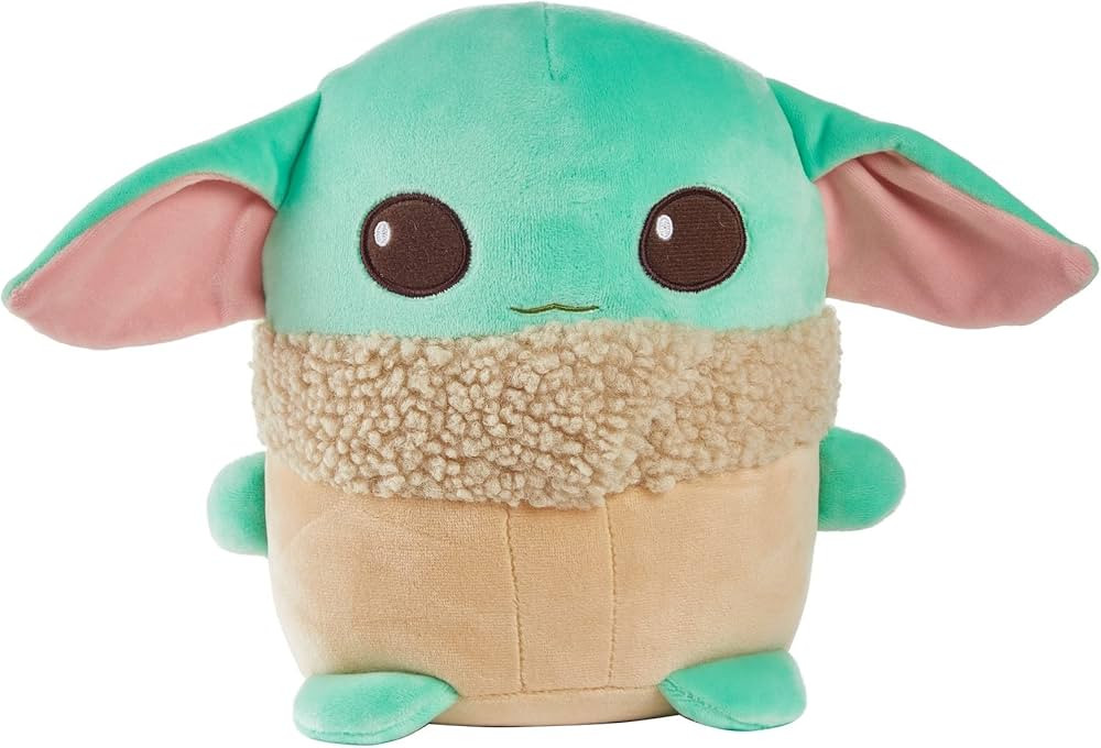 Mattel Star Wars Cuutopia Grogu Plush 10-inch Toy, Rounded Soft Pillow Doll Inspired by Star Wars... | Amazon (US)