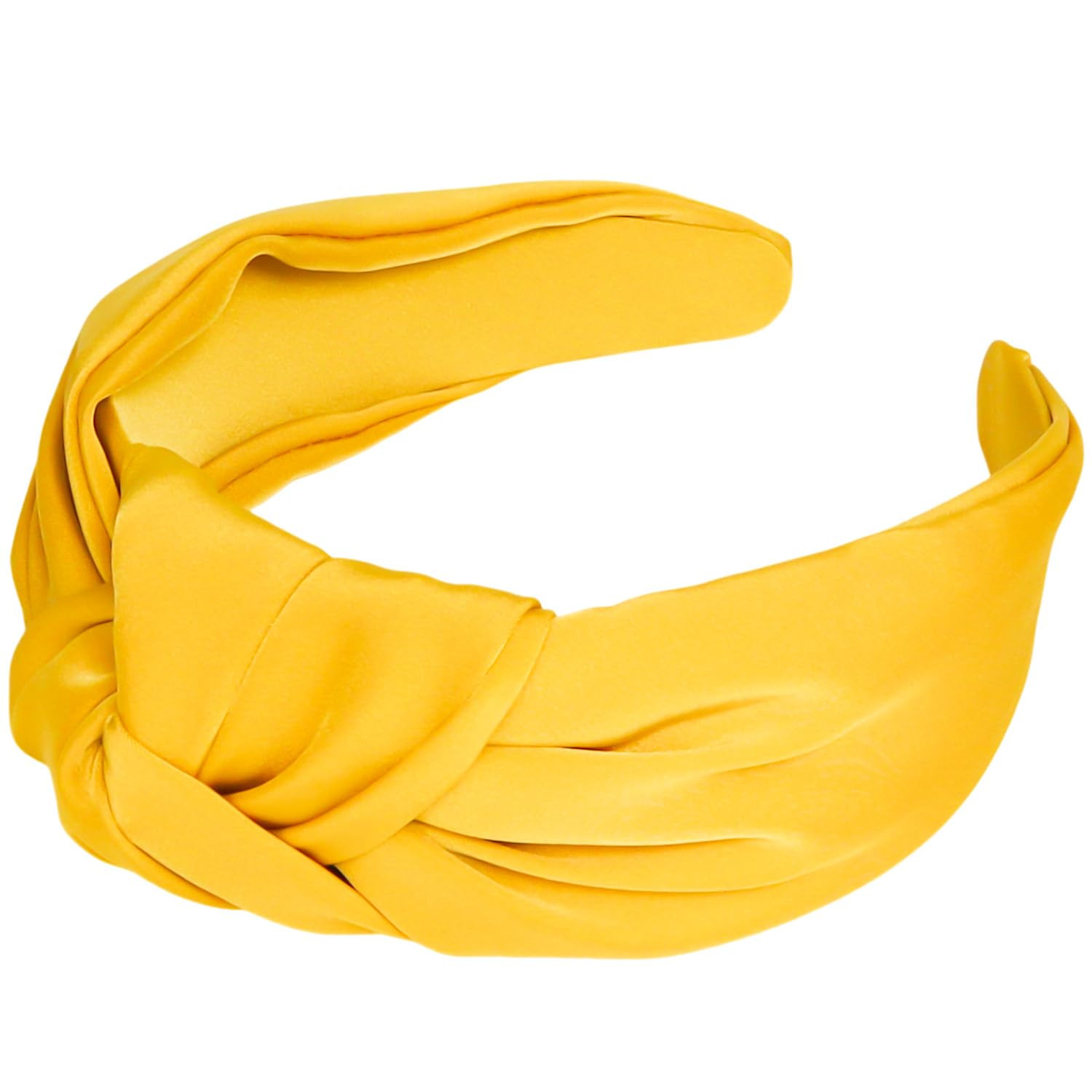Yellow Headband Top Knot Headband for Women, Wide Headbands Knotted Headband for Women Non Slip, ... | Amazon (US)