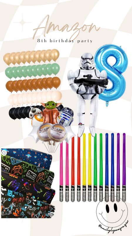My not so little boy is turning 8 in a few short weeks 🥹

Here’s some party supplies I’m planning on getting!

#LTKSeasonal #LTKfamily #LTKkids