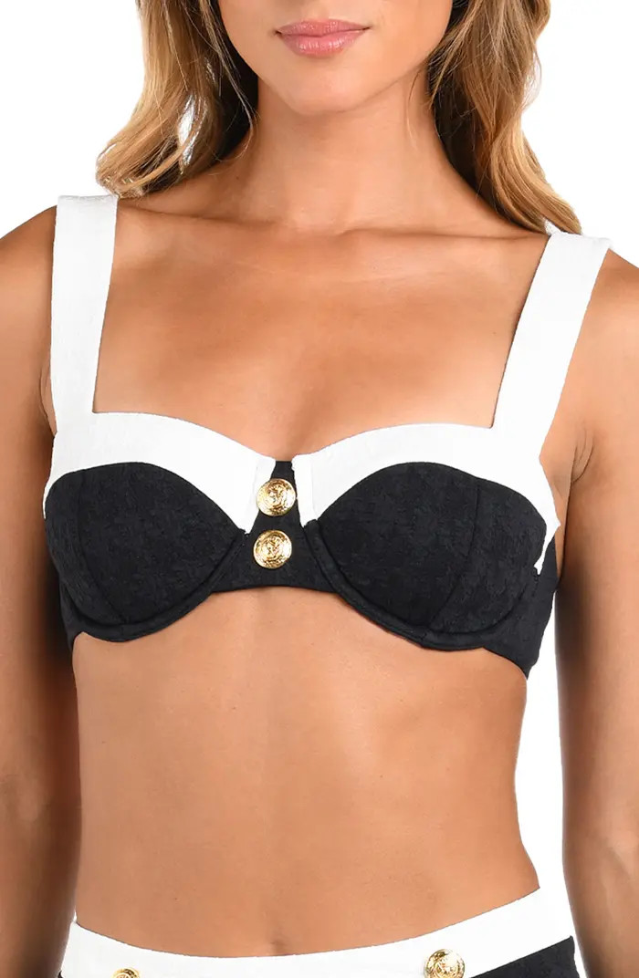 Alexandria Colorblock Bikini Top | Nordstrom