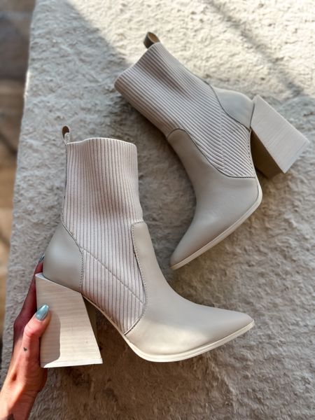 Steve Madden white ankle booties perfect for Christmas parties
Holiday party boots to wear 

#LTKshoecrush #LTKsalealert