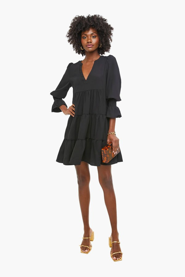 Black Crepe Kenzo Dress | Tuckernuck (US)