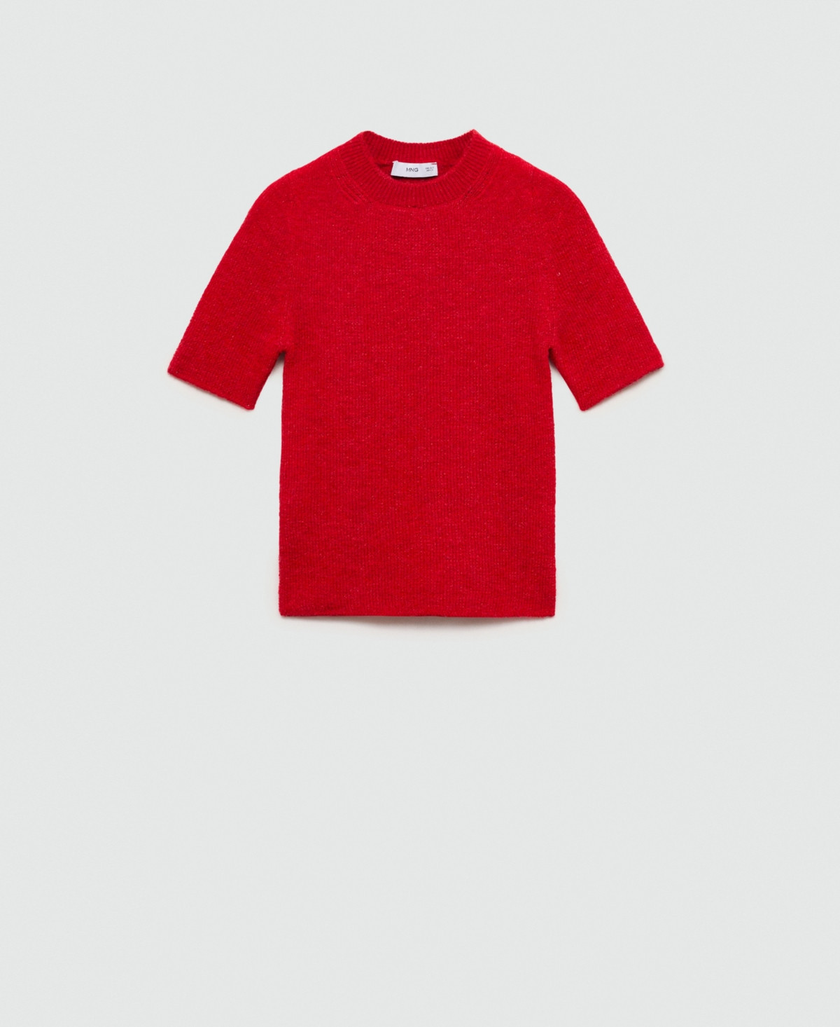 Mango Women's Short Sleeve Sweater - Red | Macy's