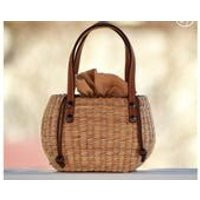 FREE US SHIPPING Preorder Handwoven mini straw tote, straw bag, straw mini purse, straw handbag, straw tote faux leather (Mini brown) | Etsy (US)