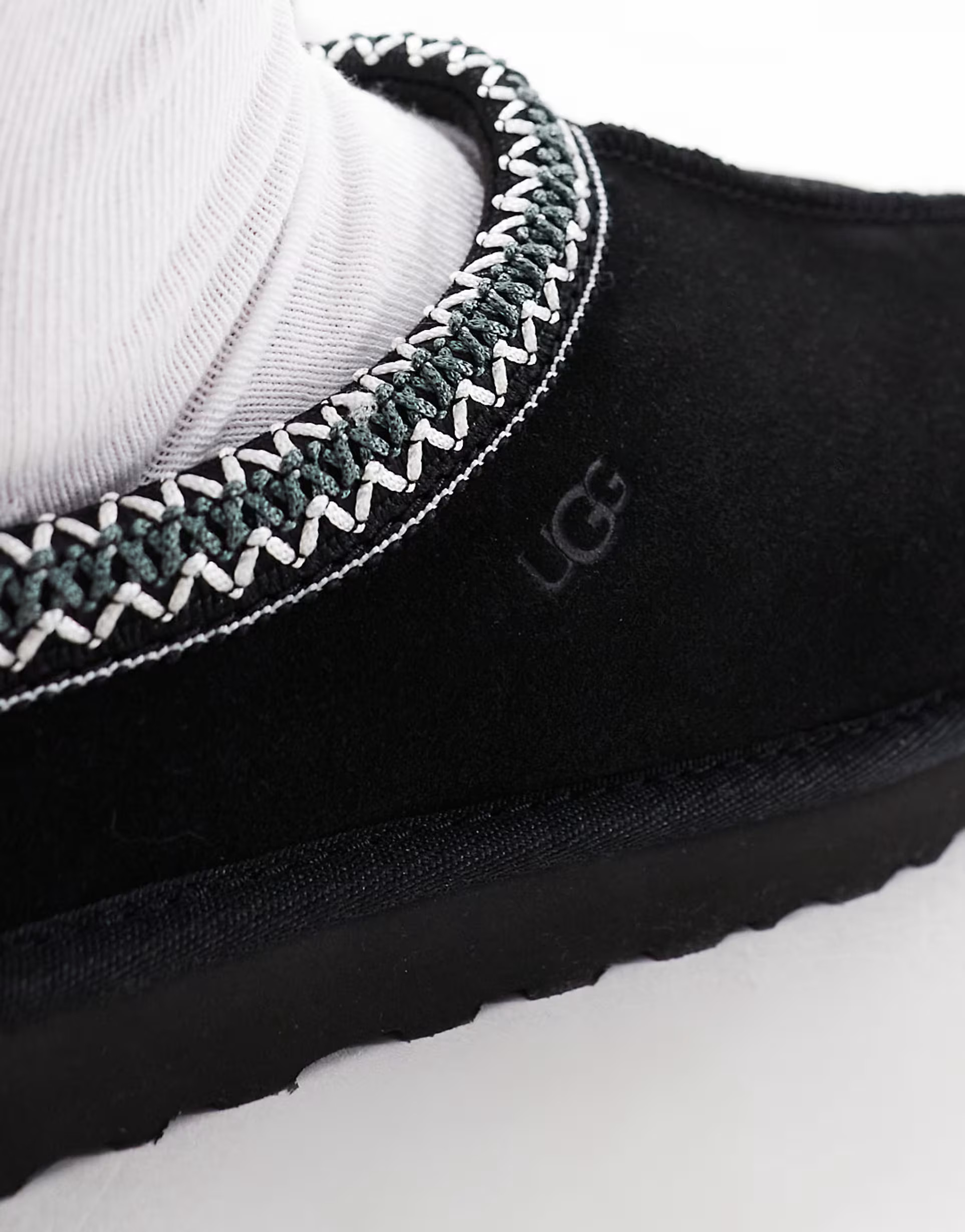 UGG Tasman shearling lined shoes in black | ASOS (Global)