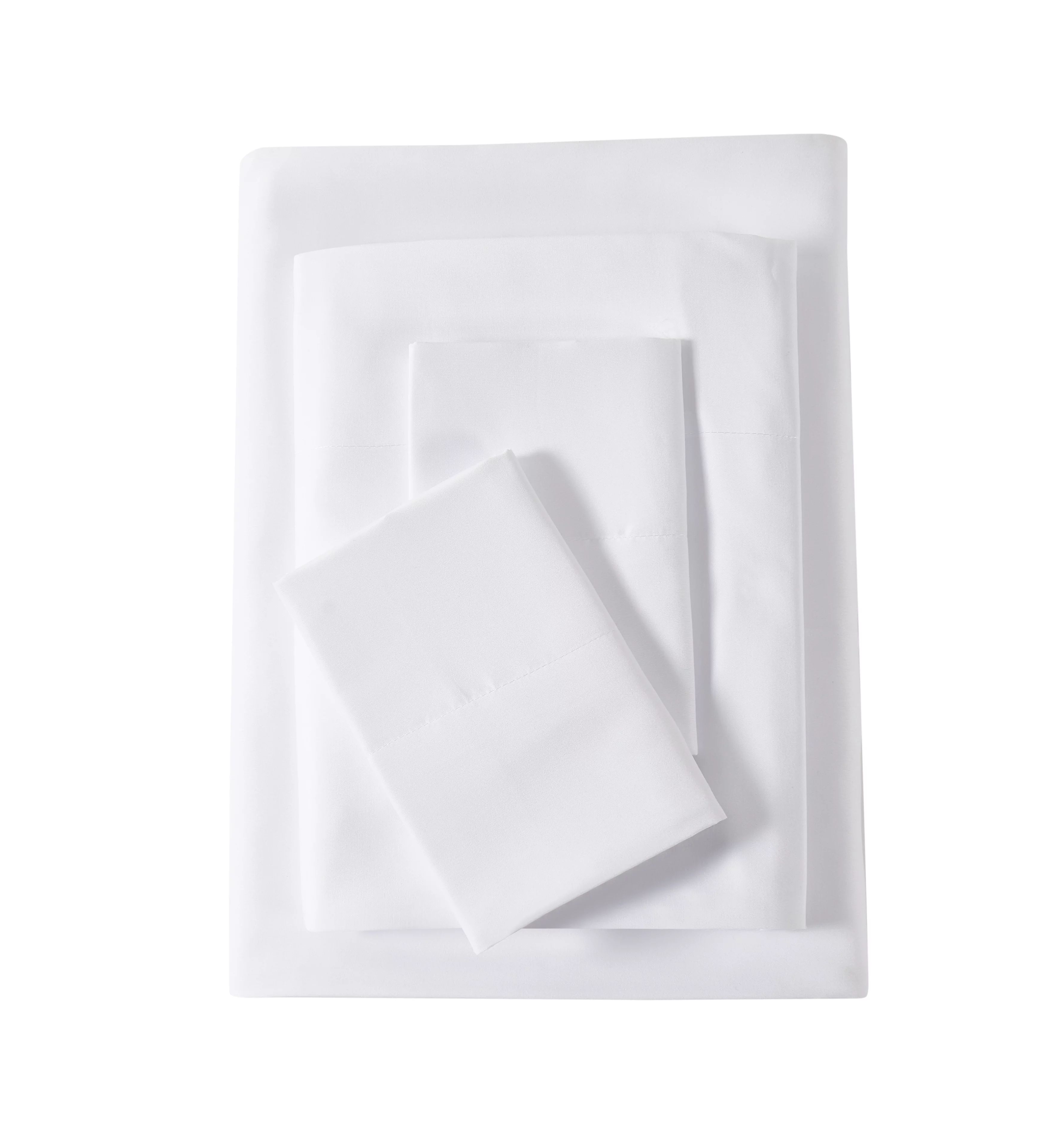 Mainstays Ultra Soft High Quality Adult/Teen Microfiber Bed Sheet Set, Twin-XL, White, 3 Piece | Walmart (US)