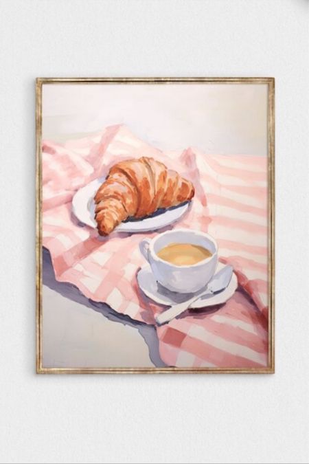 Croissant coffee poster peint.
Pink aesthetic apartment wall art, croissant kitchen pastel painting print, trendy french Grandmillennial poster, retro Granddaughter art.

Gallery Wall, Living Room, Bedroom, Office. Girly Wall Art, Living room decor. Pinterest Aesthetic Print, Girl Boss Poster, Pinterest, elegant, chic look. Home decor, home office under £10, inspirational. 



#LTKhome #LTKfamily #LTKsale