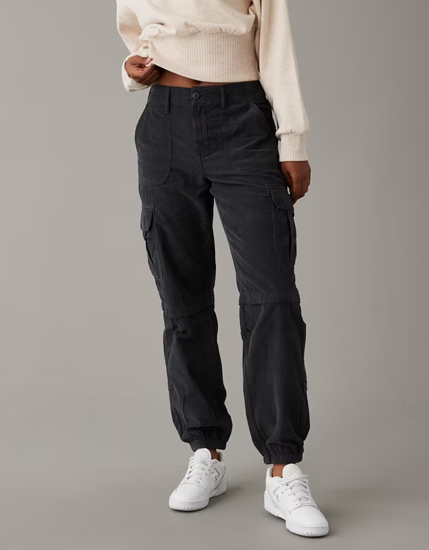 AE Super High-Waisted Baggy Corduroy Cargo Jogger | American Eagle Outfitters (US & CA)