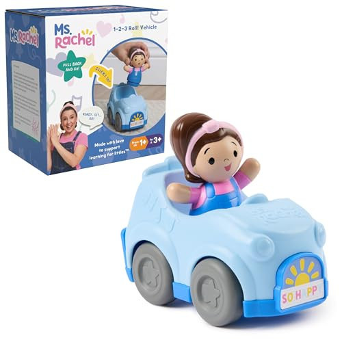 Ms. Rachel 1-2-3 Roll! Vehicle with Click-in Figure & Pull Back Action, Educational Toys & Toddler Toys for Girls & Boys Ages 1-3Y+ | Amazon (US)