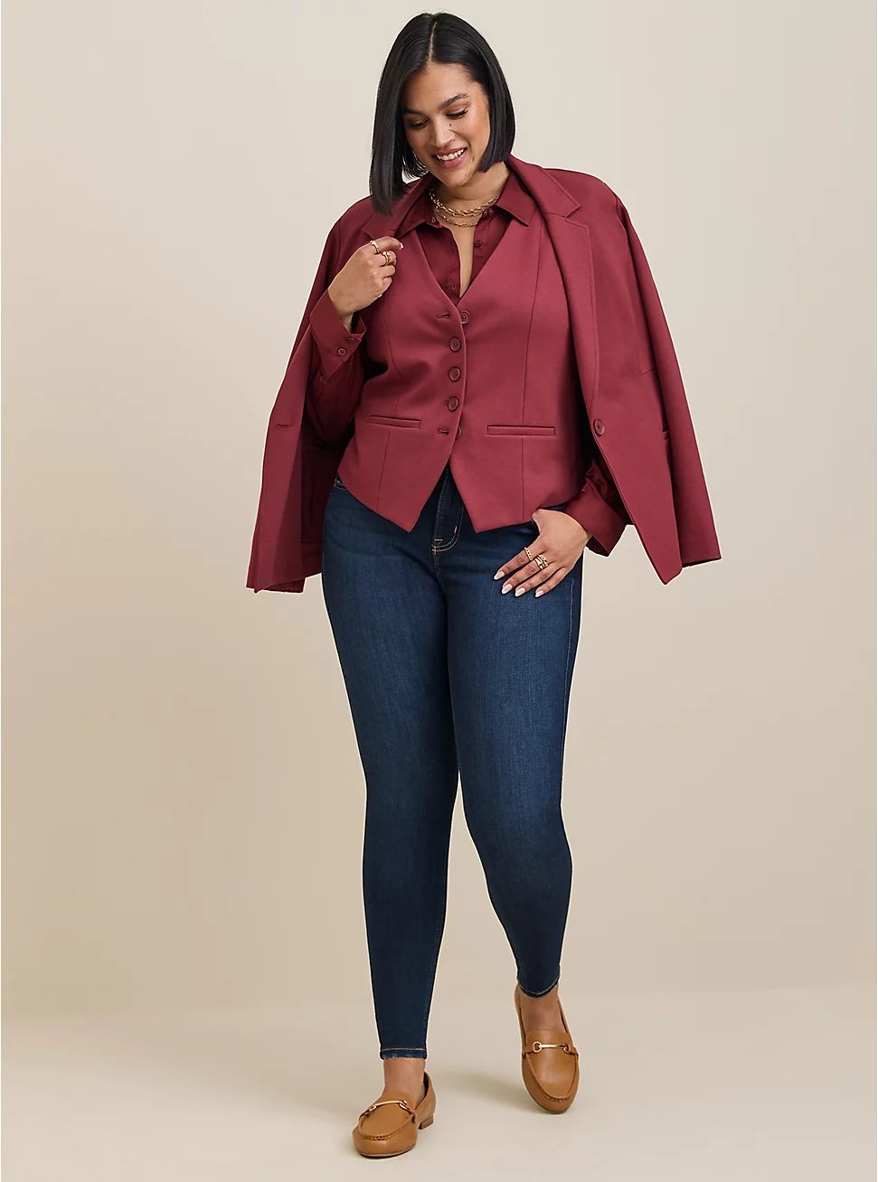 Studio Luxe Ponte Vest | Torrid (US & Canada)