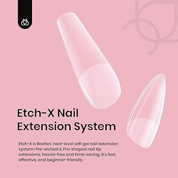 Beetles Gel Nail Tips Short Coffin Pre-Etched Nail Tips, 12 Sizes 288 Pcs Full Cover Soft Nail Ti... | Amazon (US)