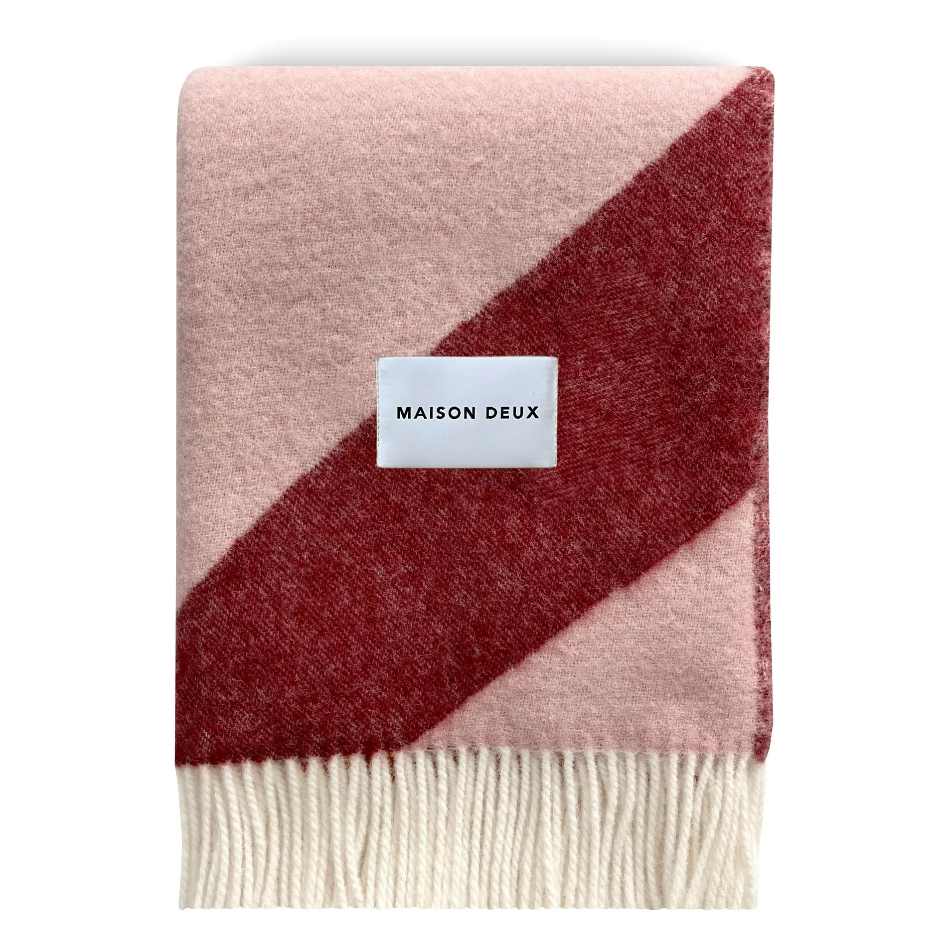 Swirl wool blanket | Burgundy | Smallable