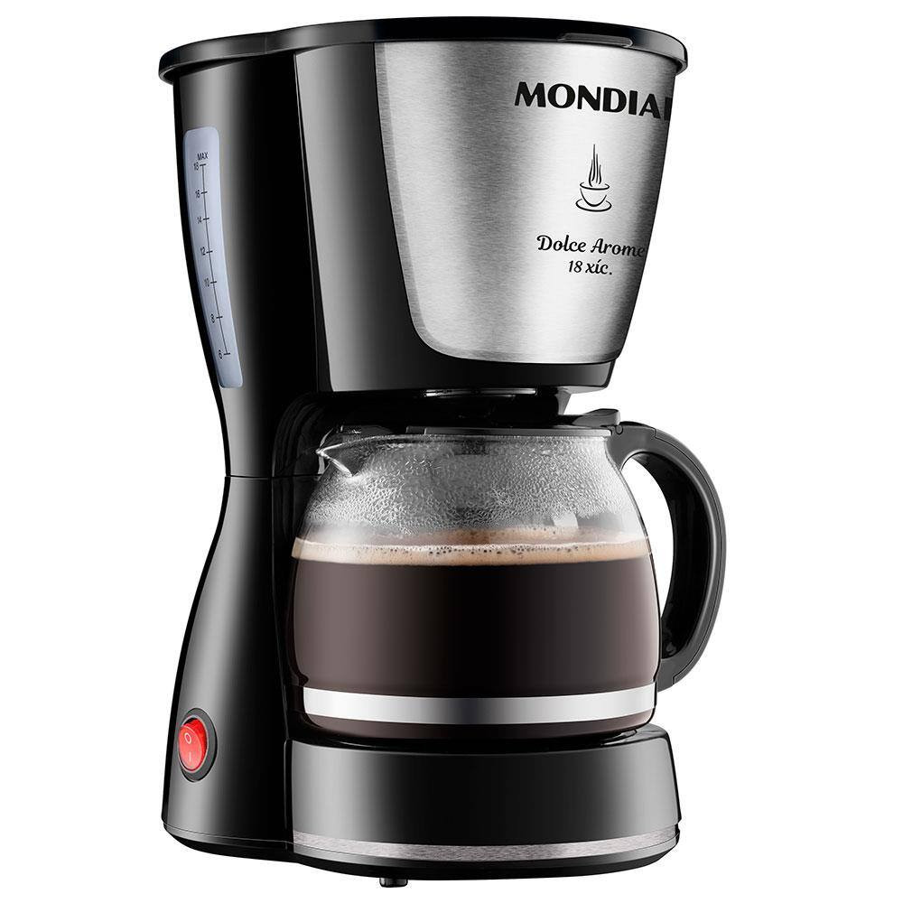 Cafeteira Elétrica Mondial Dolce Arome Inox C-30 18 Xícaras - Preta | Casas Bahia (BR)