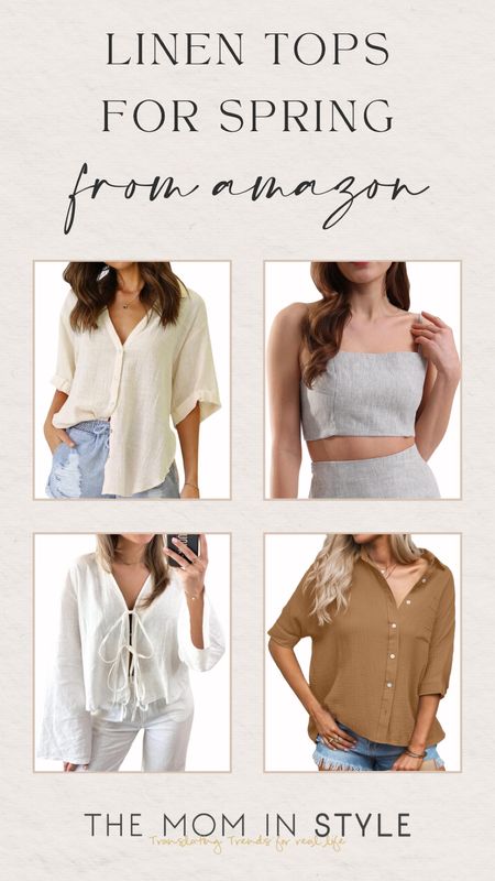 Amazon Spring Linen Tops 🌸

affordable fashion // amazon fashion // amazon finds // amazon fashion finds // spring outfits // spring fashion // spring outfit inspo // spring style // linen tops // spring tops // amazon tops

#LTKFindsUnder50 #LTKFindsUnder100 #LTKStyleTip